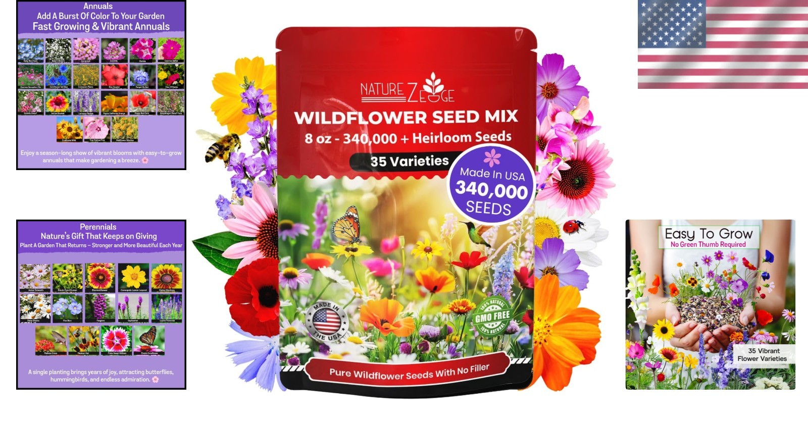Attract Pollinators with Wildflower Seeds