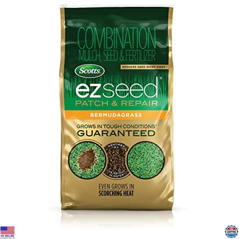 Bermudagrass Seed & Fertilizer Mix for Bare Spots, 10 lb – Heat Resistant