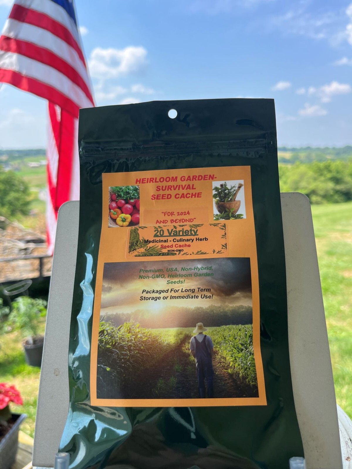 HERBS, CULINARY/MEDICINAL 20 HEIRLOOM VARIETIES DOOMSDAY/SURVIVAL SEED CACHE