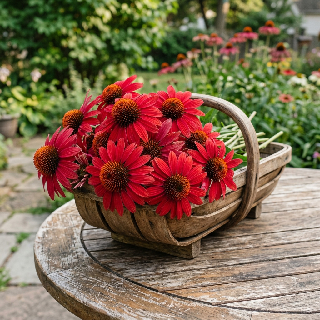100 Red Echinacea Seeds for Planting -Premium Heirloom Red Echinacea Flower Seed