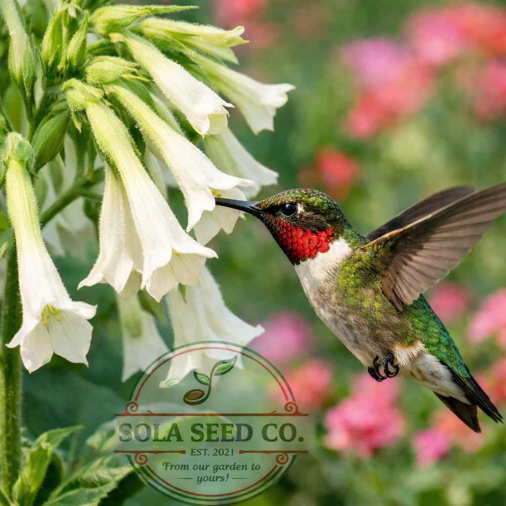 5000 Tobacco Seeds, Heirloom Mix, 6 Varieties, Hummingbird Pollinator Attractor