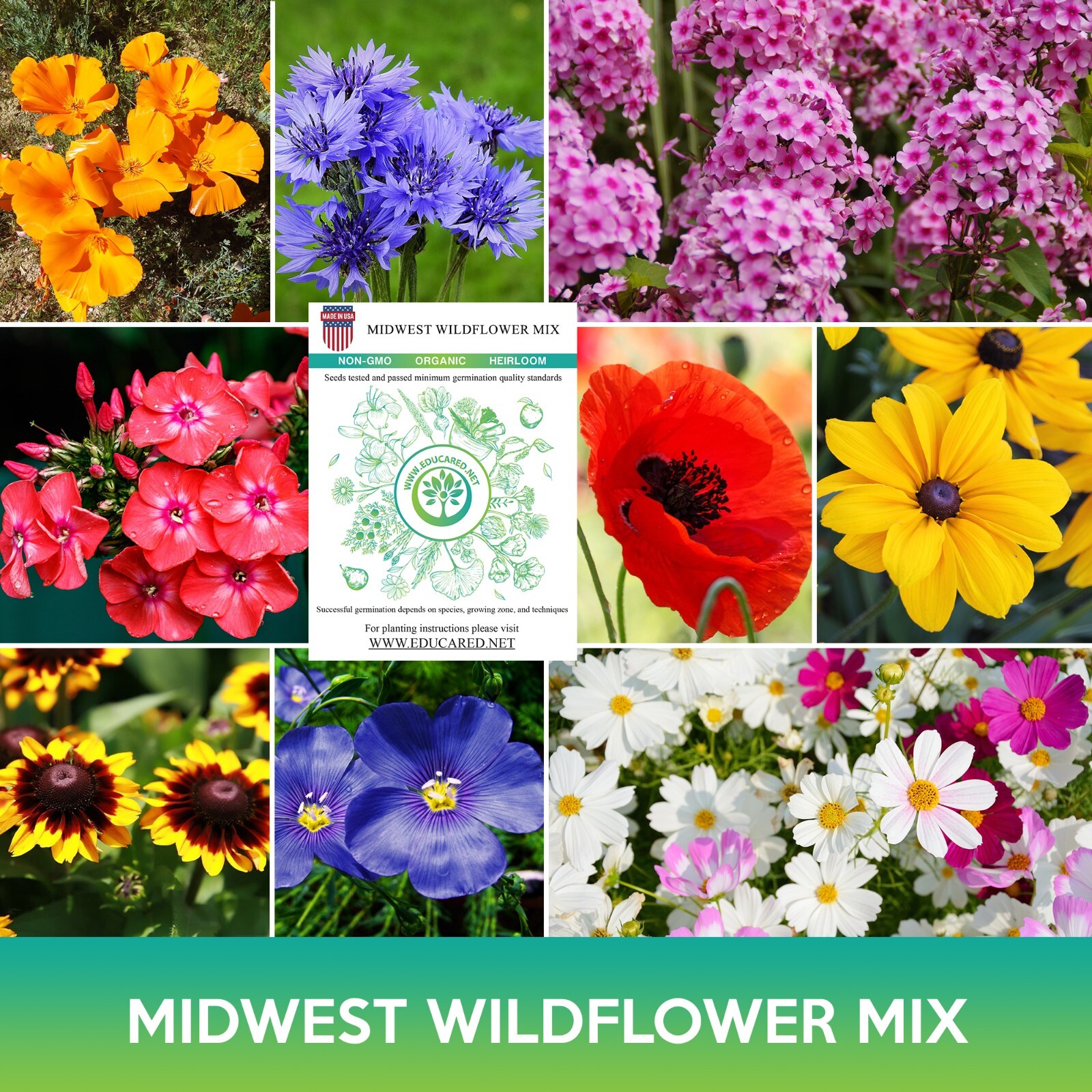 Midwest Wildflower Mix Seeds