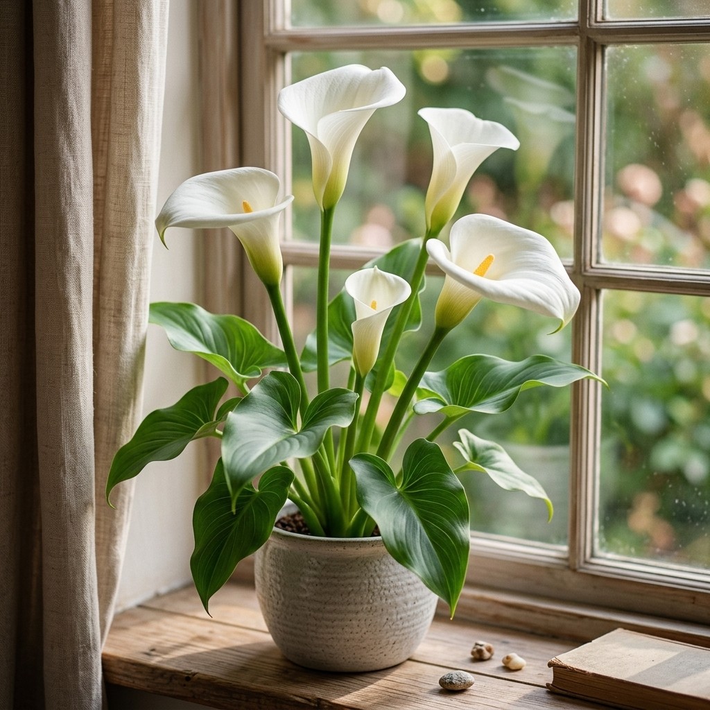 100Pcs Calla Lily Seeds, Outdoor Flower Seeds for Home Garden & Yard