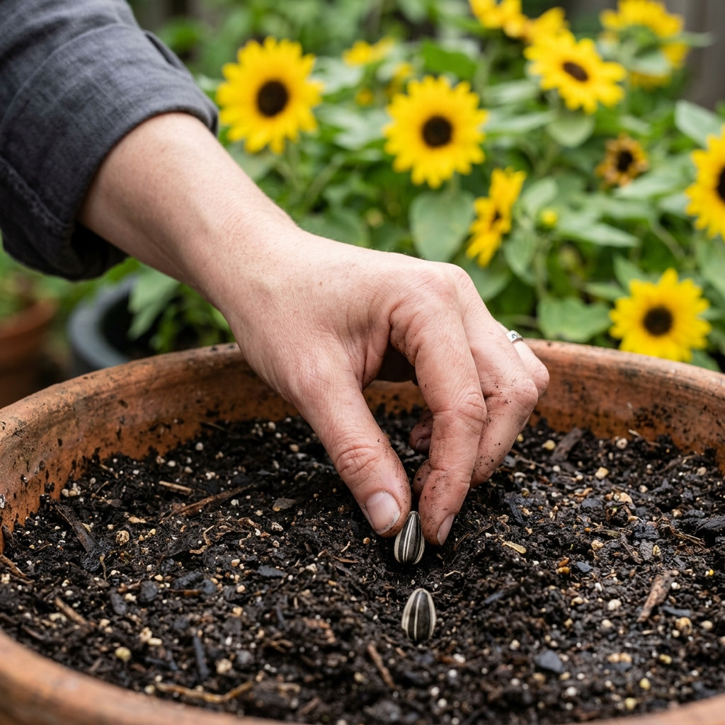 100 Dwarf Sunspot Sunflower Seeds for Planting – Giant Yellow Blooms