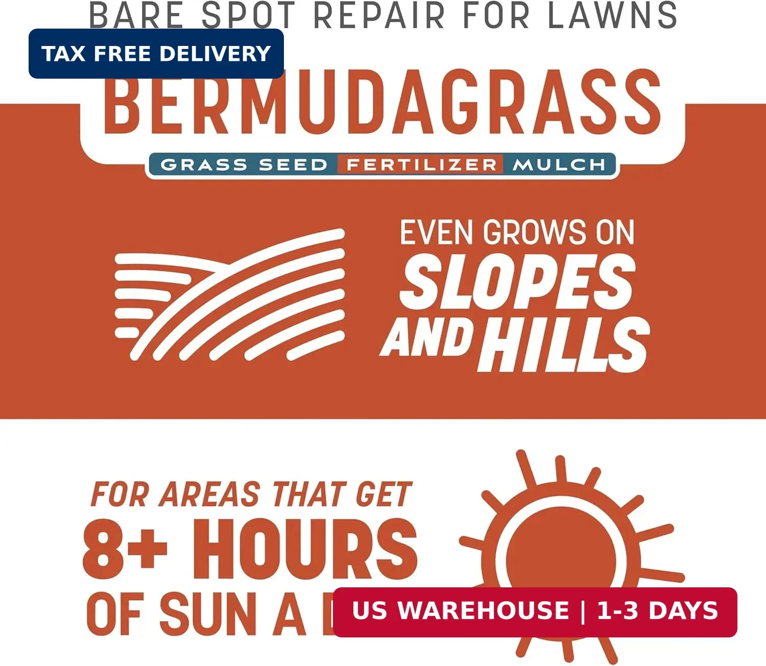 Pennington Smart Patch Bermudagrass 5lb 100 sq. ft. Grass Seed Bare Spot Repair