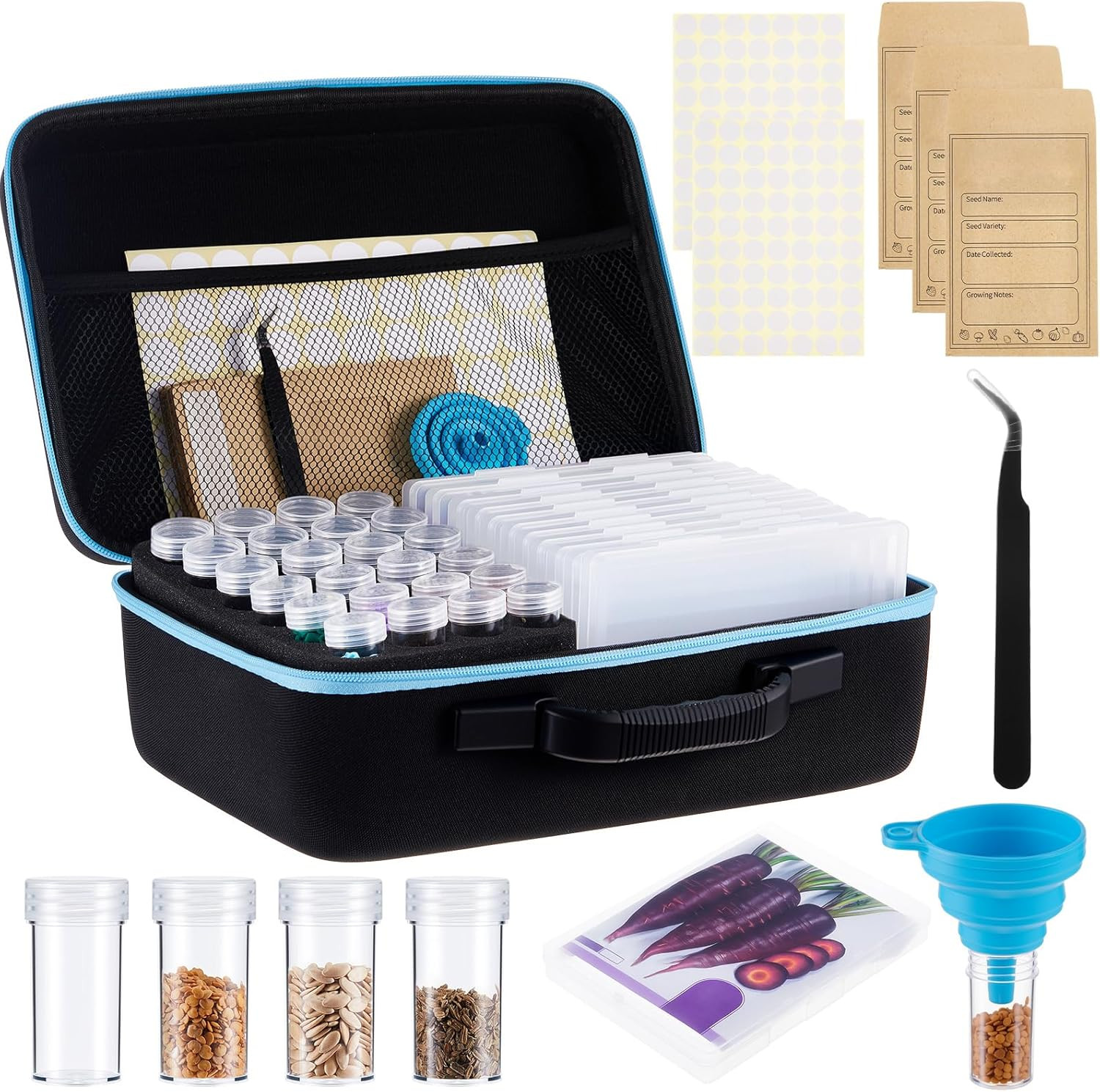 59 Slot Seed Storage Organizer Kit Large Capacity Storage Container with Slot Se