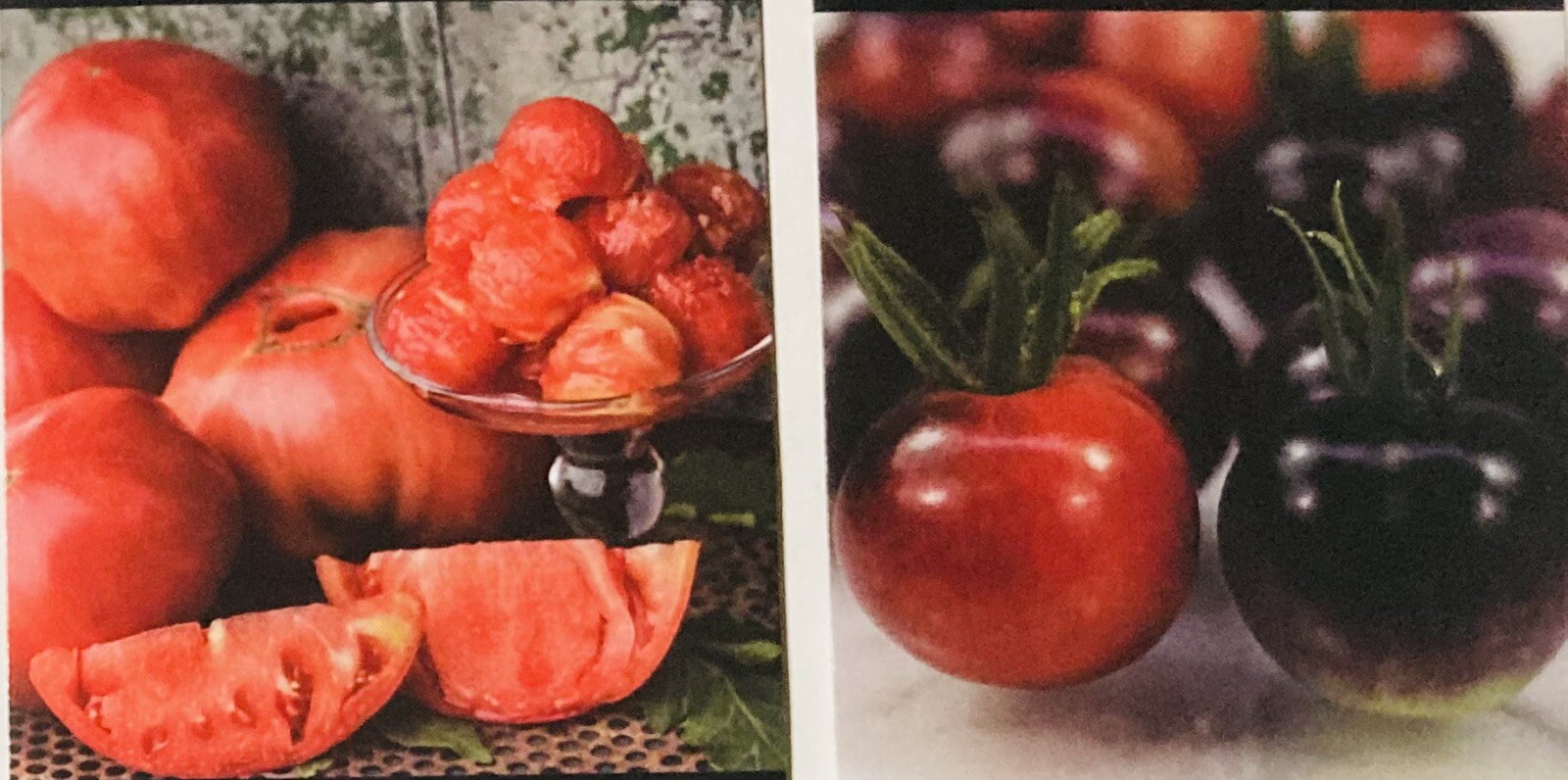 60+ Count Seeds ~ Heirloom NON-GMO High Quality Beefsteak & Blue (Cherry) Tomato
