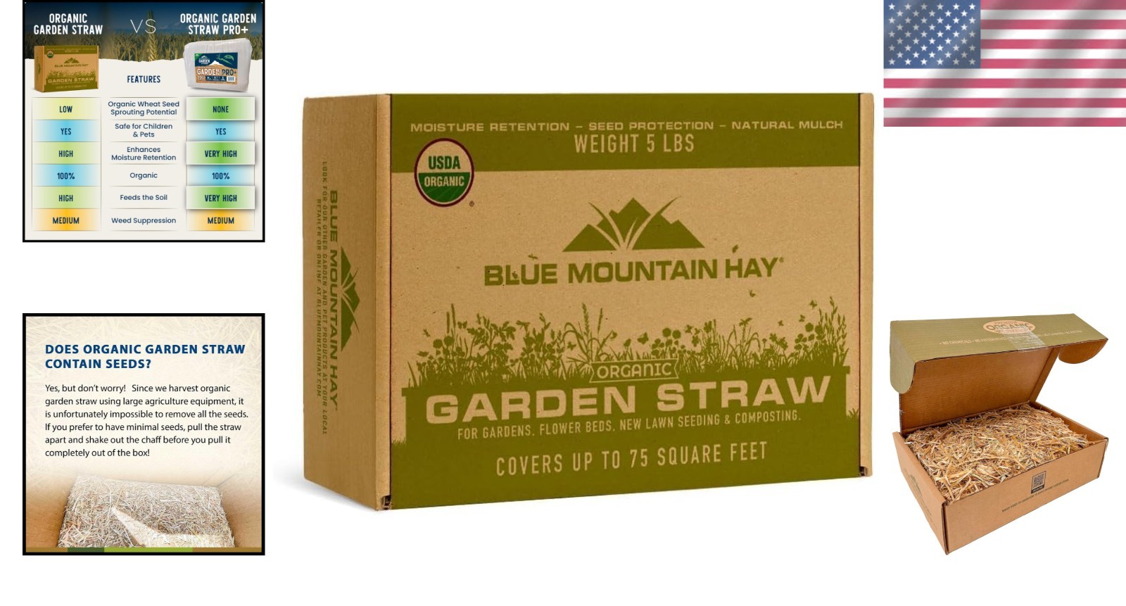 Pet-Friendly Organic Garden Straw 5 lb – Ideal for Mulching & Composting