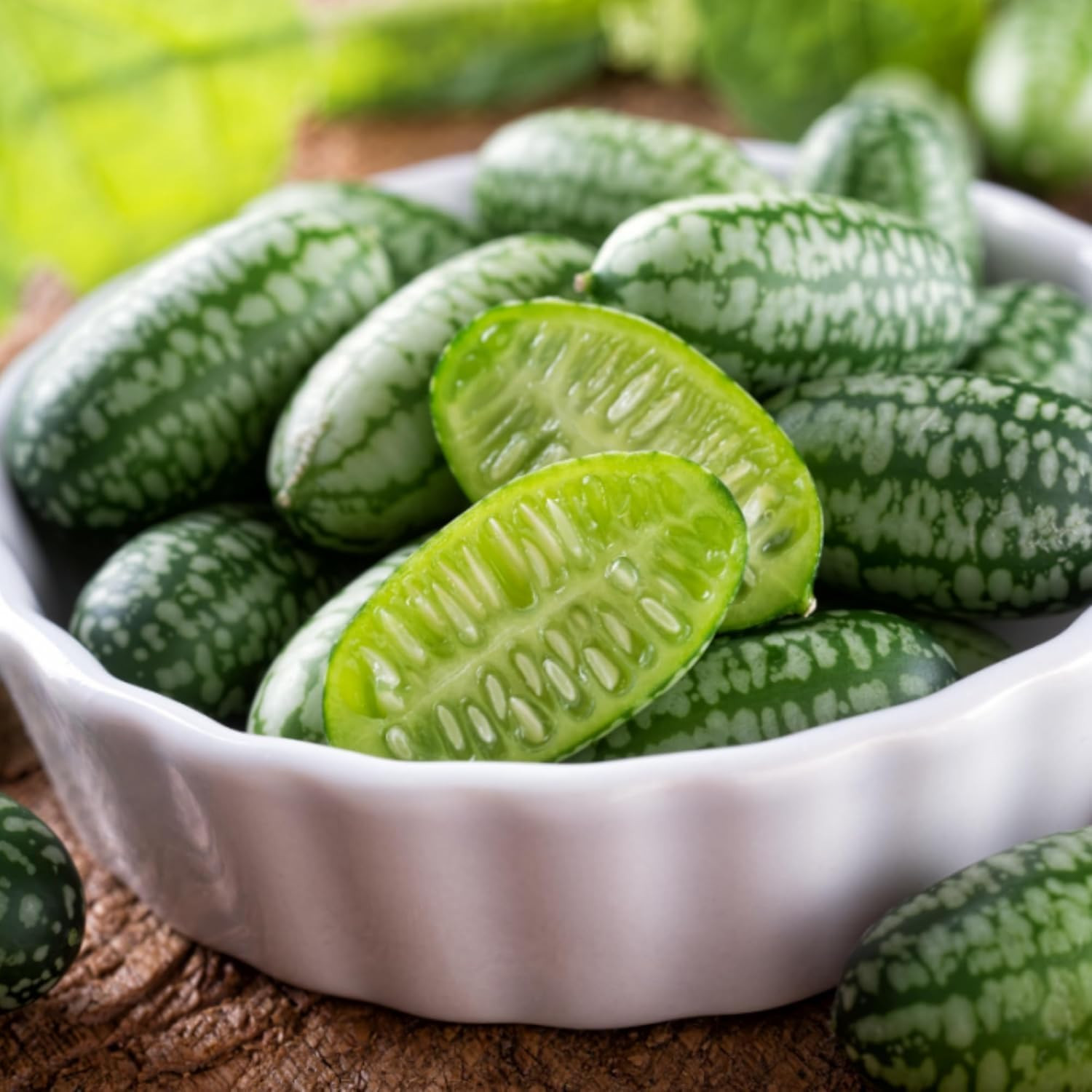 80 Count Premium Cucamelon Seeds for Planting – Rare Mini Thumb Watermelon, Mexi