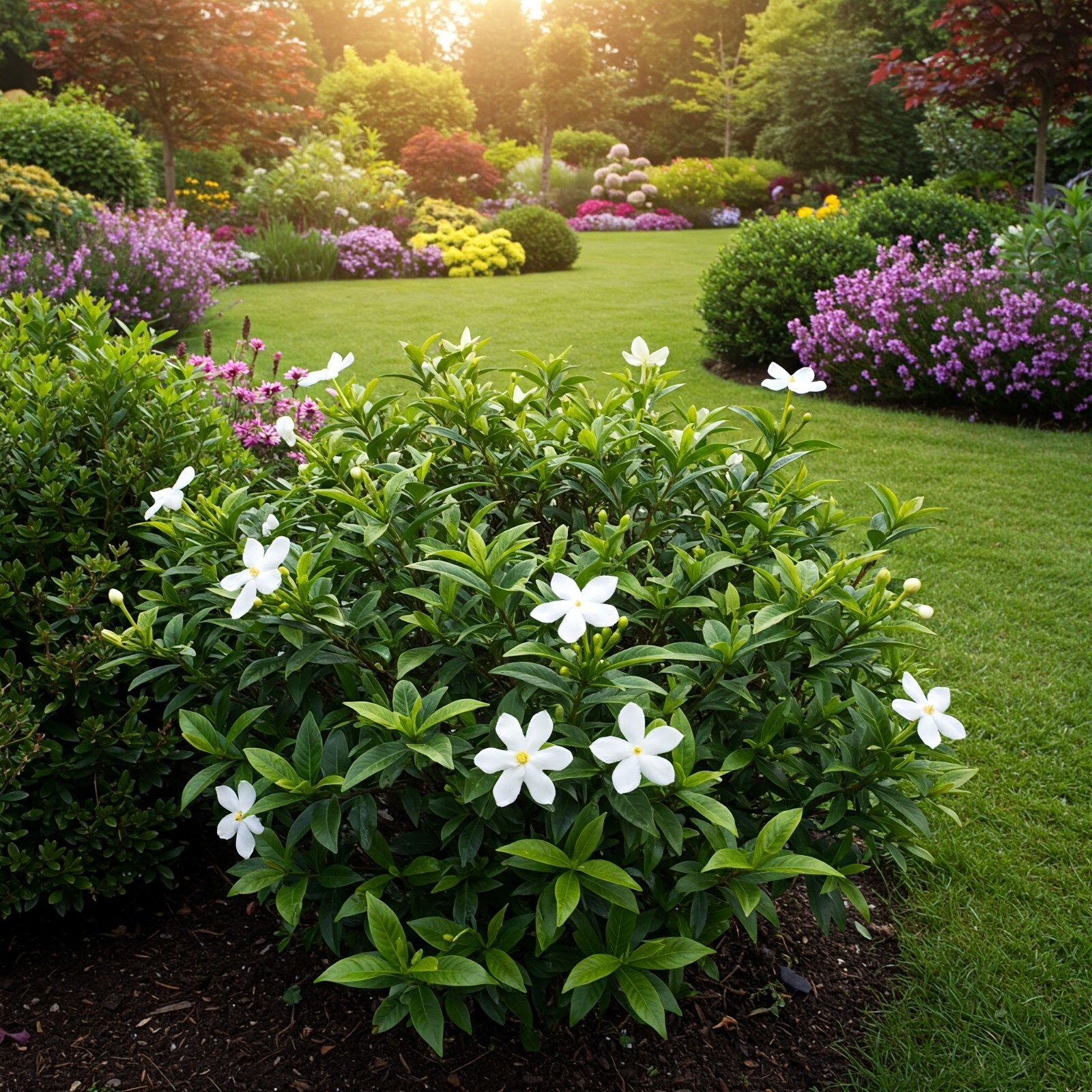 Dwarf Radicans Gardenia 3 Gal Flowering Gardenia jasminoides Radicans for Garden