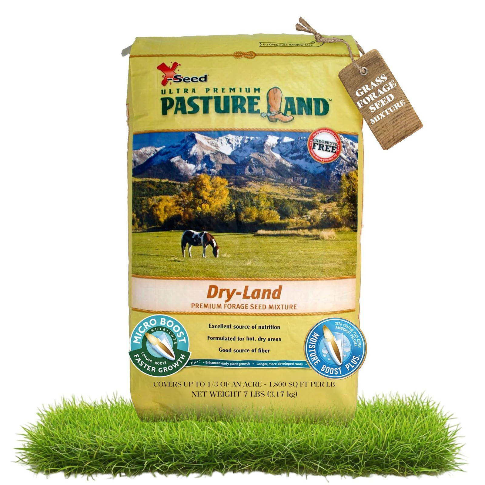 “Dry-Land Forage Seed Mixture for Livestock Nutrition – 7 lb Tall Fescue &