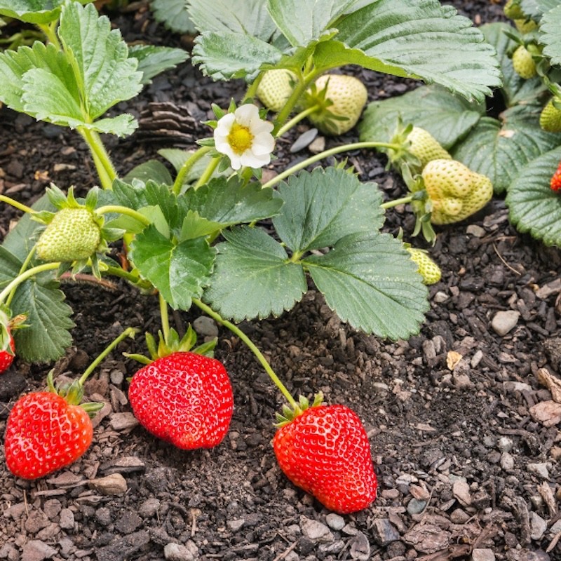 5 Eversweet Strawberry Bare Roots – Everbearing Fragaria × ananassa