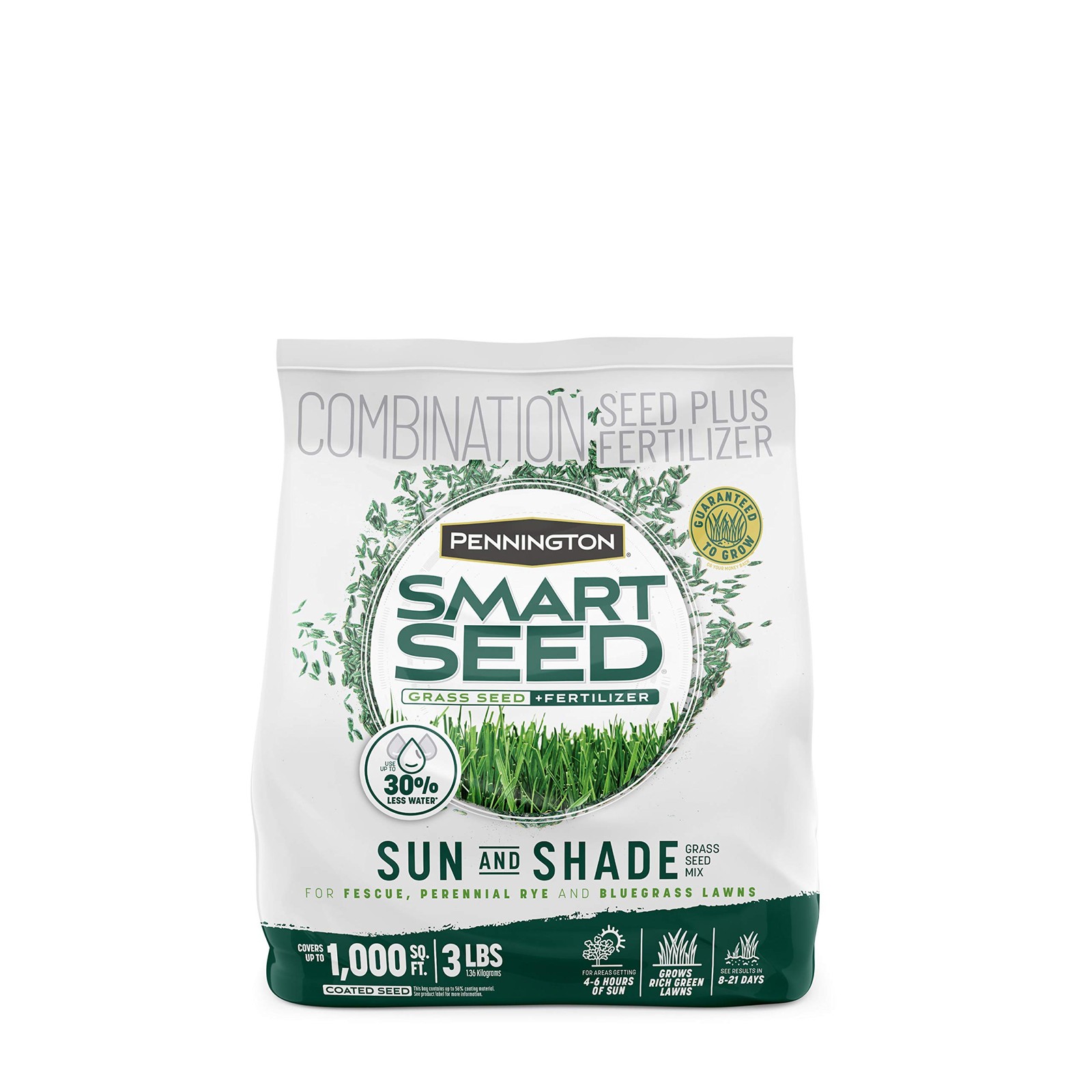 Smart Seed Sun and Shade Grass Mix 3 lb