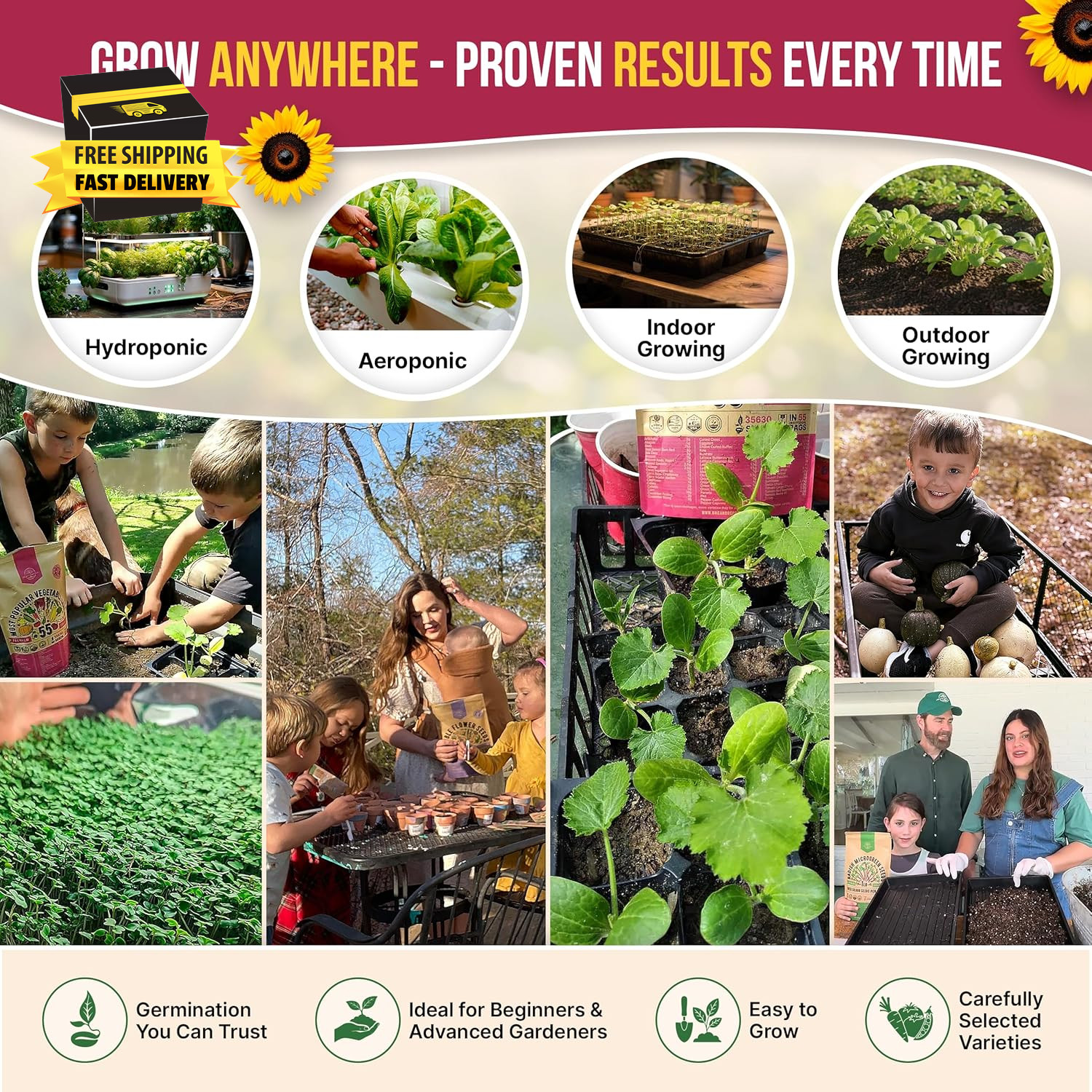 55 Vegetable Seeds Variety Pack – 35,600+ Non-Gmo Heirloom Seeds for Planting Ve