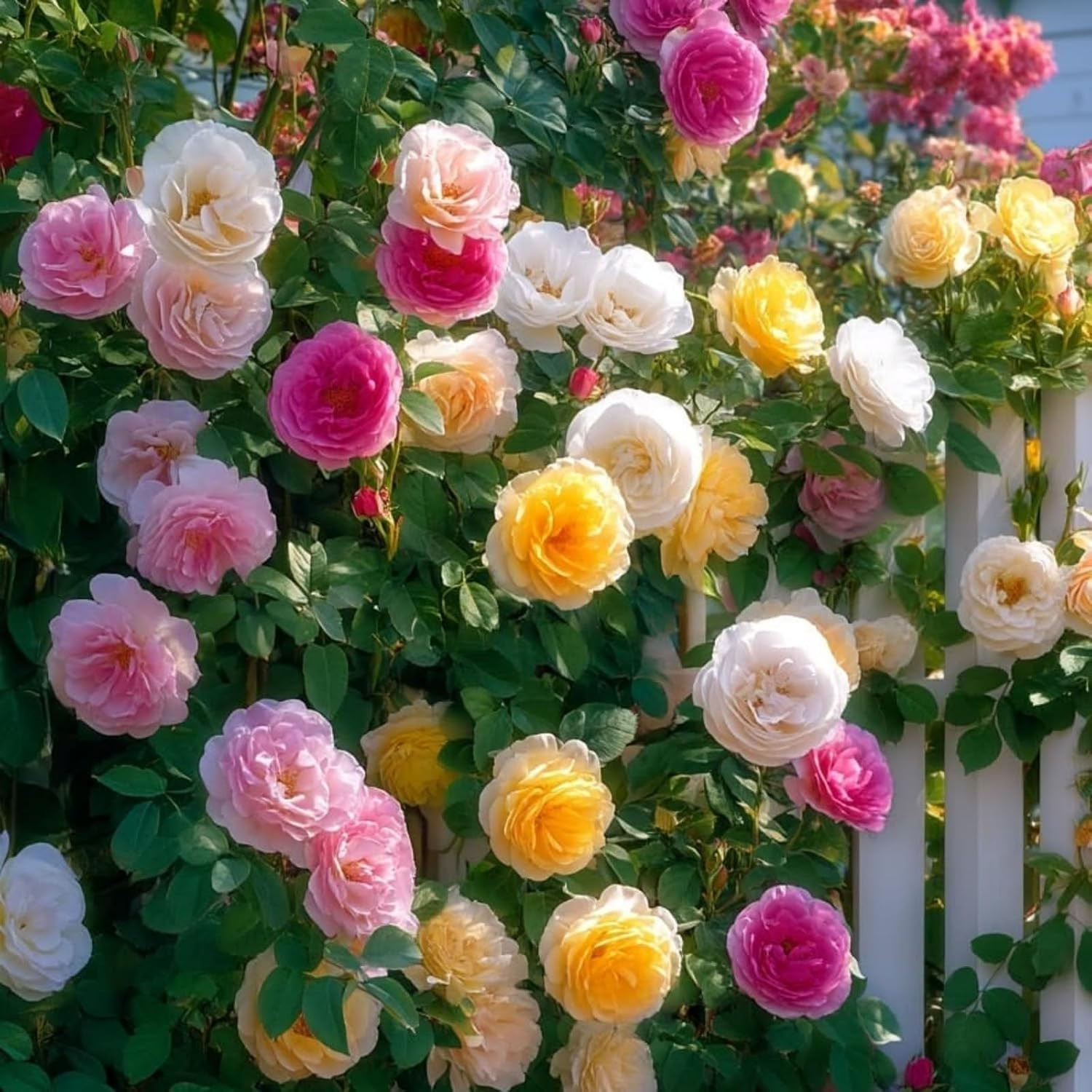 300 Mixed Color Climbing Rose Seeds for Planting Bush Perennial Shrub Heirloom