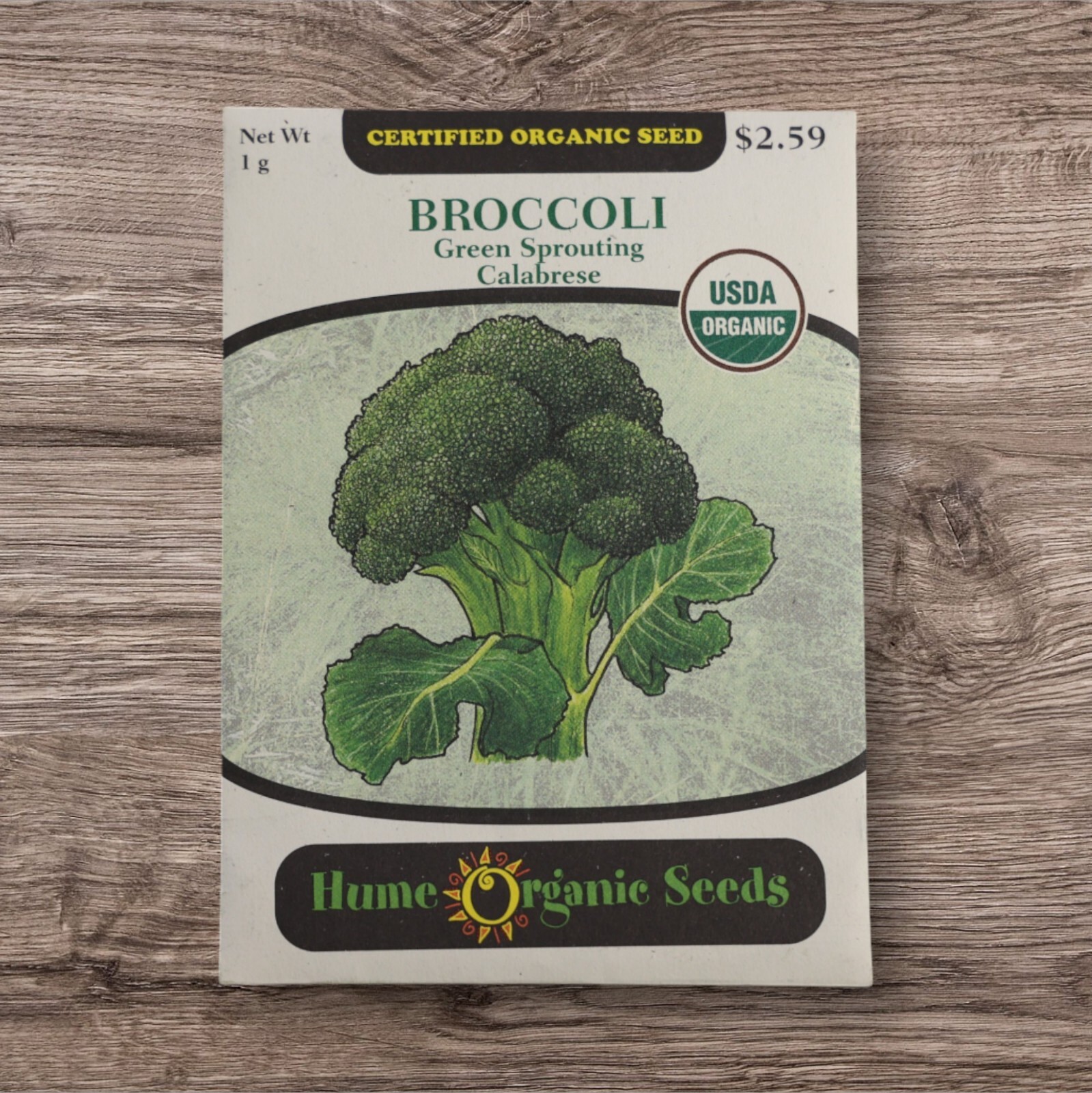 Pack 3pcs Ed Hume Seeds – Broccoli Green Sprouting Calabrese