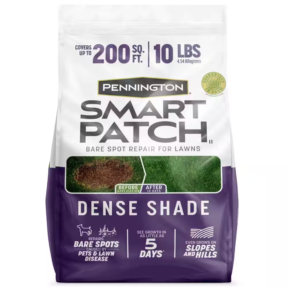 Smart Patch Dense Shade 10 Lb. 200 Sq. Ft. Grass Seed Bare Spot Repair with Mulc