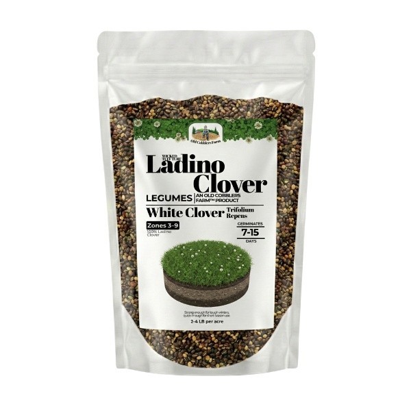 Old Cobblers Farm™ Wicked Tuff Turf Ladino Clover (Legumes) – (5/10/15/20lbs)