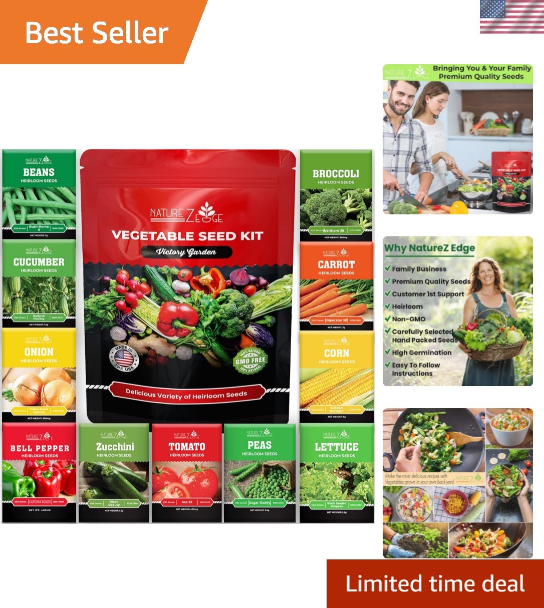 Survival Seed Vault: 11 Heirloom Vegetable Varieties – Grow Outdoors with Ease