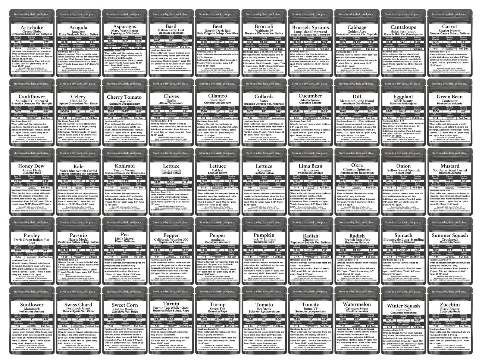 🌿 50 Heirloom Seed Varieties – Pick Your Own! Non-GMO Vegetable, Fruit, Herb &
