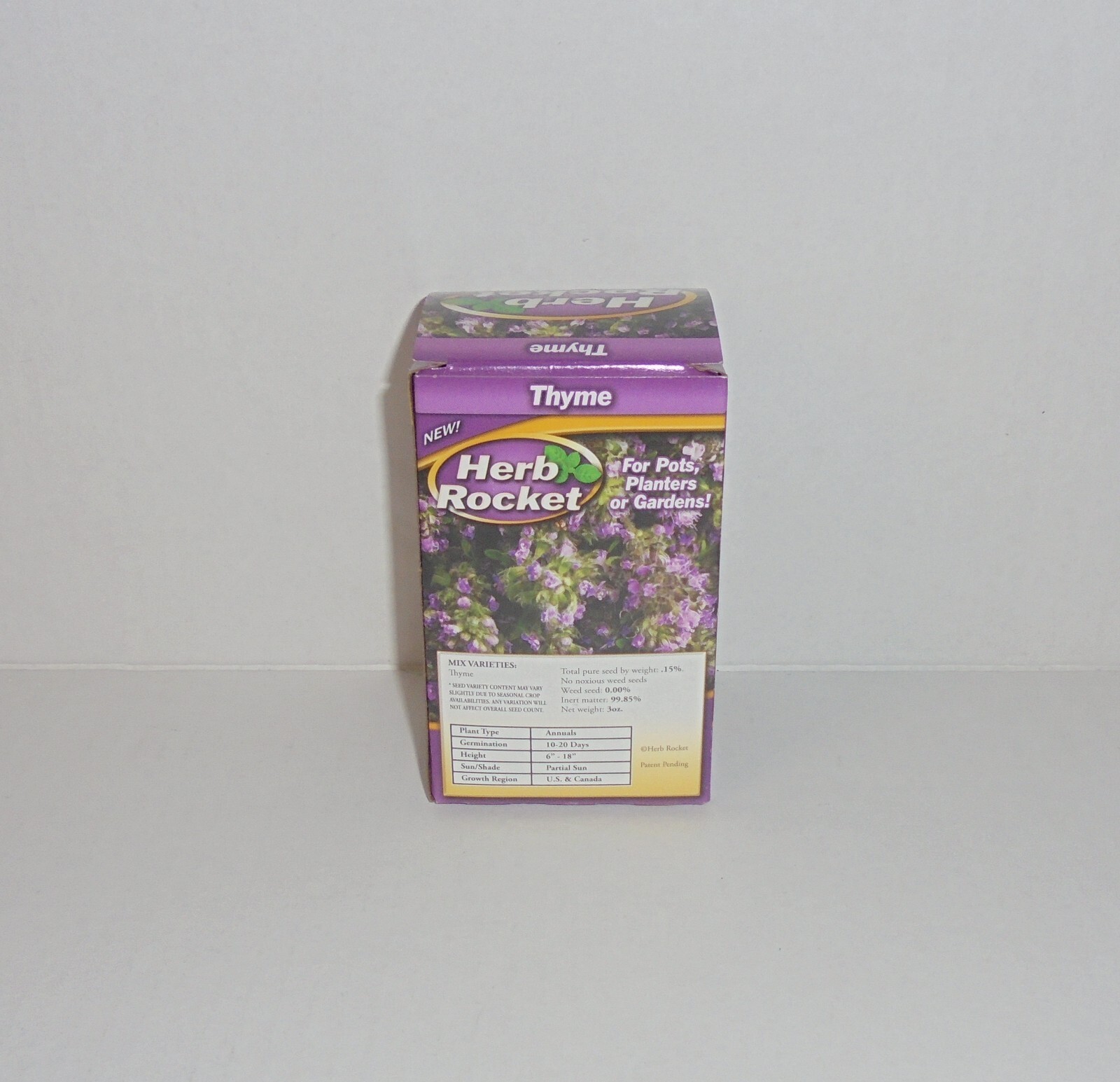 Flower & Herb Rocket Lot Of 6 Bouquet Zinnia Dill Thyme Seeds Flowers Garden NEW
