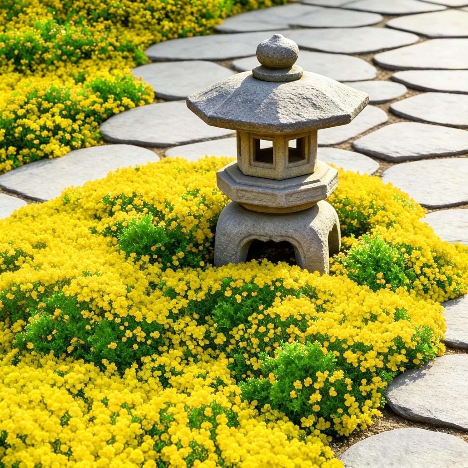 20000+ Bright Yellow Creeping Thyme Seeds Ground Cover-Low Maintenance Perenn