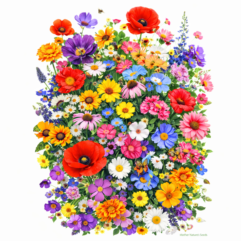 Landscaper’s Pack EVERYTHING Wildflower Mix: Heirloom Non-GMO 5000+ Seeds!