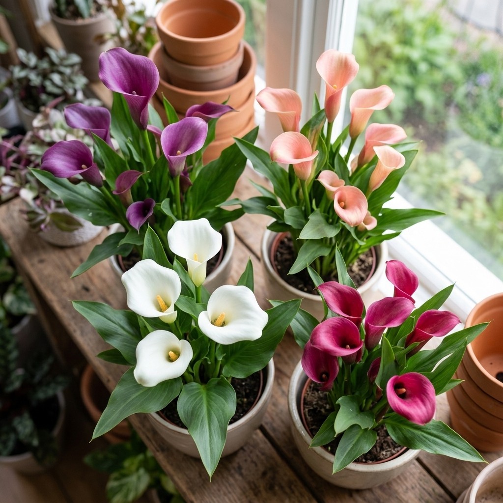 100Pcs Calla Lily Seeds, Outdoor Flower Seeds for Home Garden & Yard