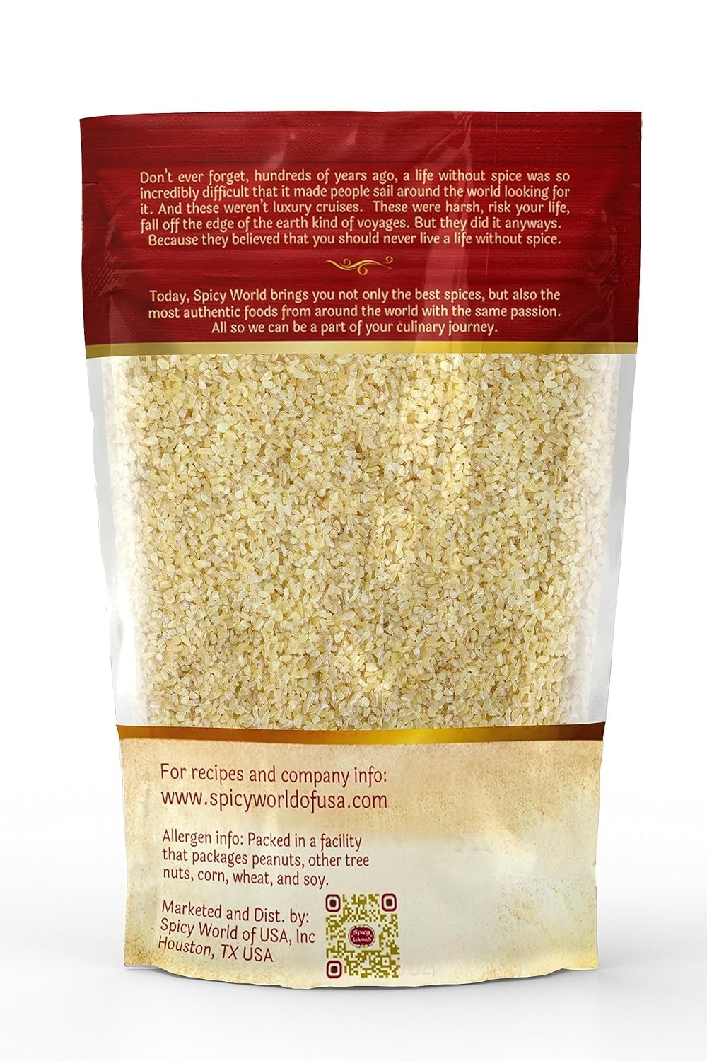 Spicy World Bulgur Cracked Wheat Medium Coarse #2, 2 LB 2 Pound (Pack of 1)