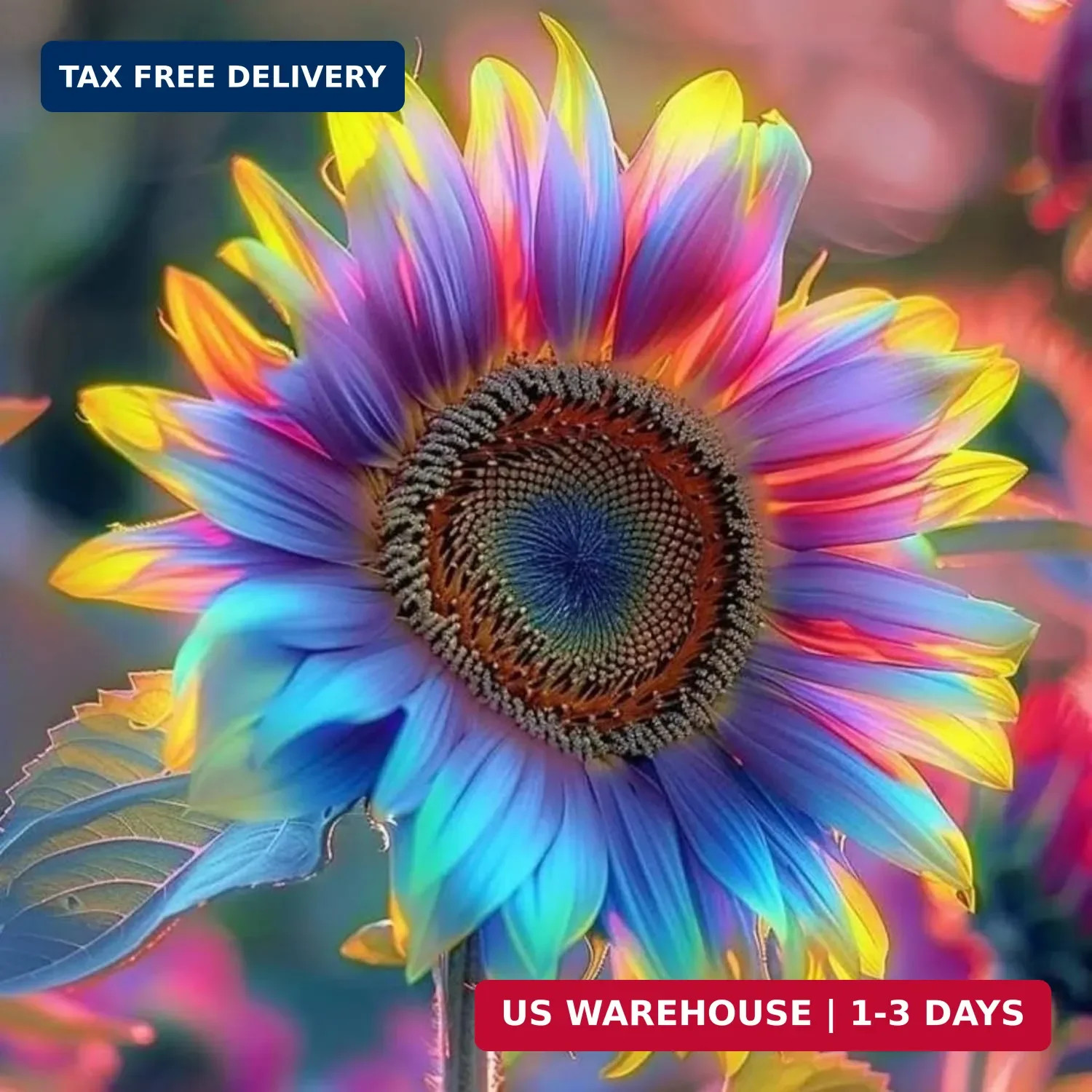 160+ Exotic Rainbow Sunflower Seeds for Planting Multi-Colored Sunflowers Non-GM