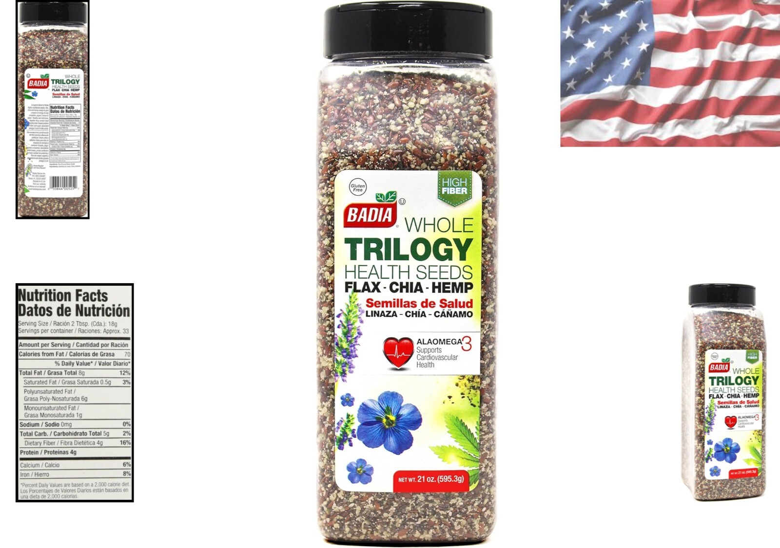 Trilogy Health Seeds, 21 Oz – Gluten-Free, Halal, & Packed with Nutrition
