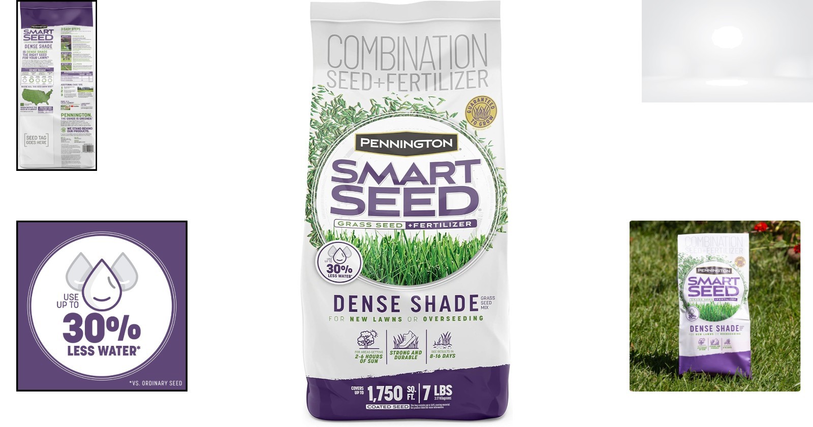 Grass Seed for Shade 7 lb Mix Tall Fine Fescue Low Light Drought Resistant Lawn