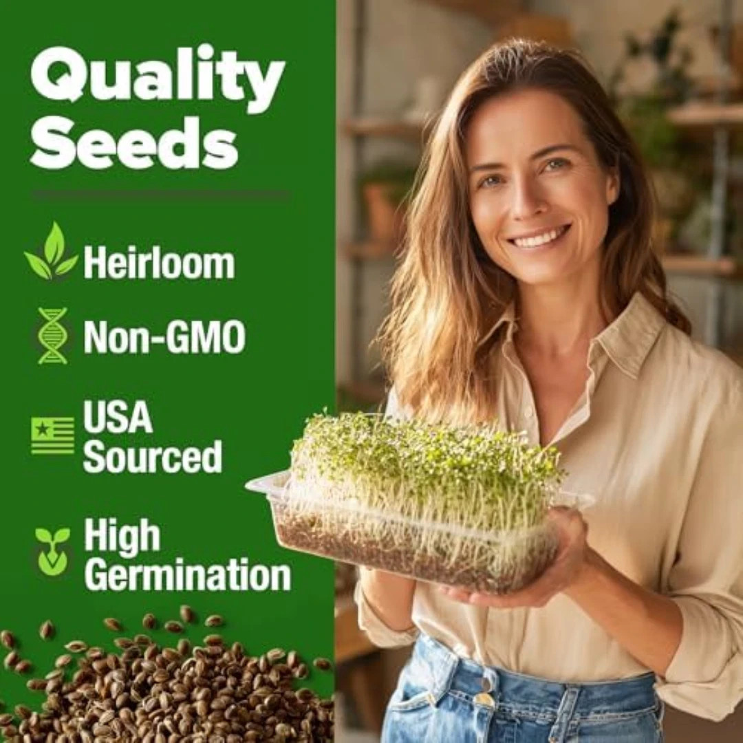 Broccoli Sprouting & Microgreens Seeds – 99,700 Non-GMO Heirloom