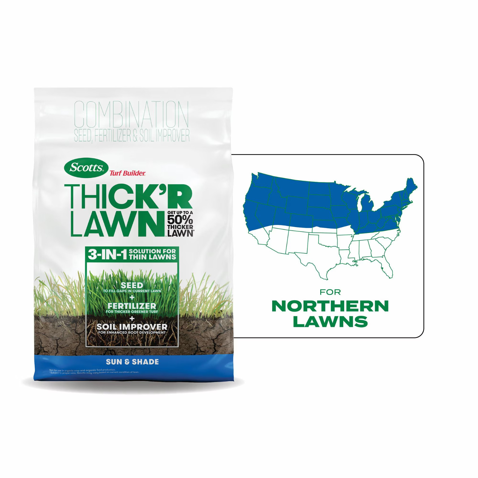 Scotts Turf Builder Thick’R Lawn Sun & Shade 12 lb.