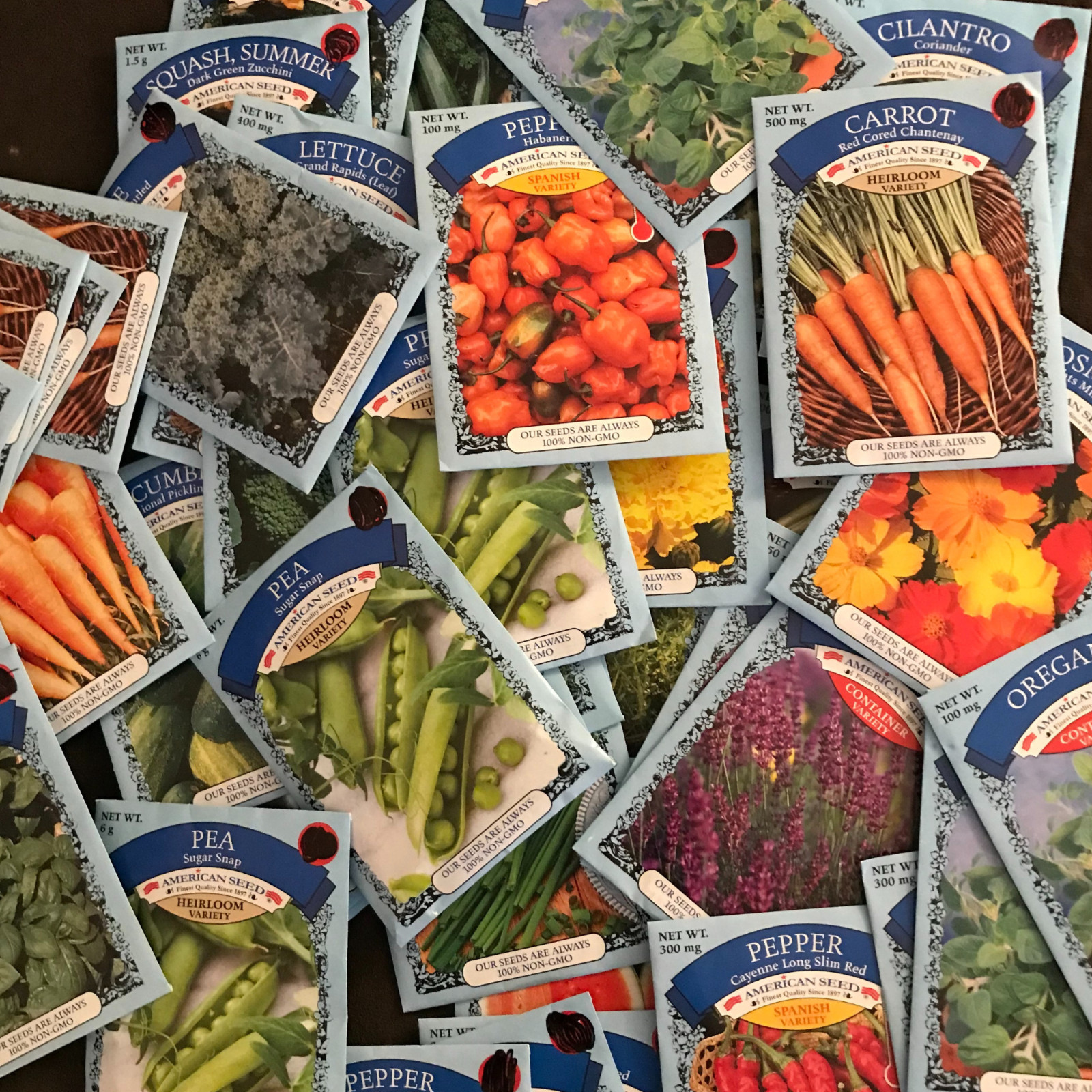 American Seeds | Packed 22 & beyond | Vegetable Seeds | Single Pack Fast ship
