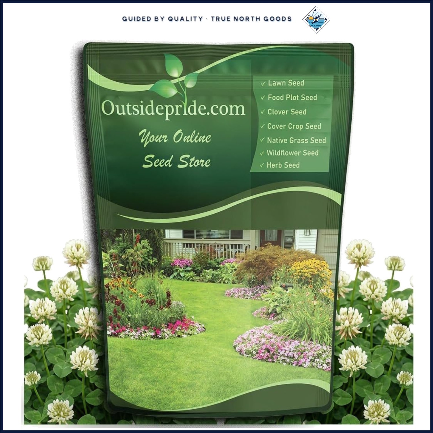 Drought Tolerant White Clover Seed for Ground Cover and Food Plots – 10 lbs