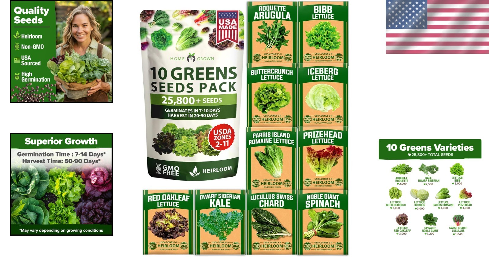 Versatile Non-GMO Lettuce Seeds: 10 Varieties for Any Gardener’s Delight