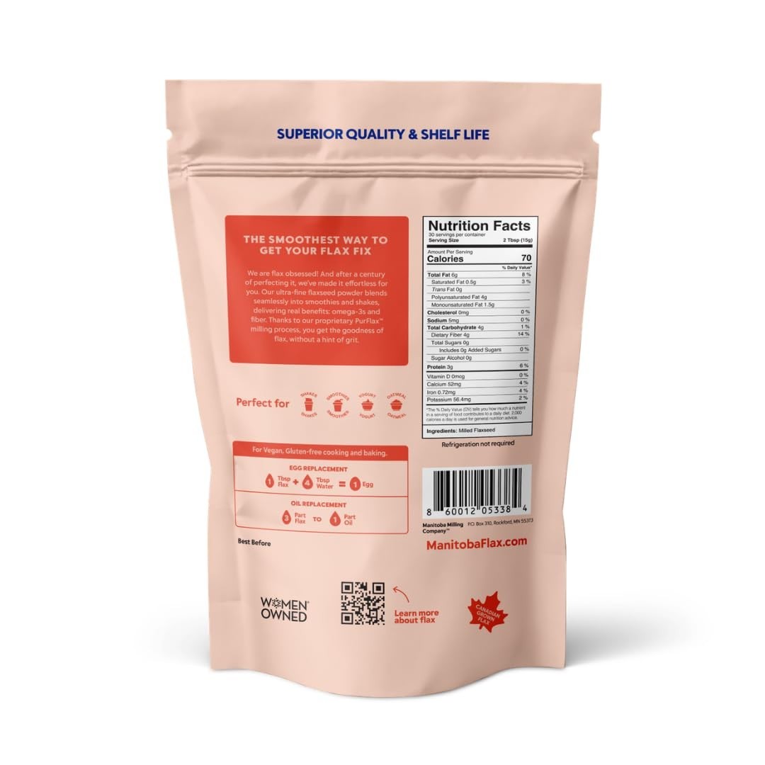 Nutritious Ground Flax Seed | 6 x 1lb Bags | Perfect for Smoothies & Baking