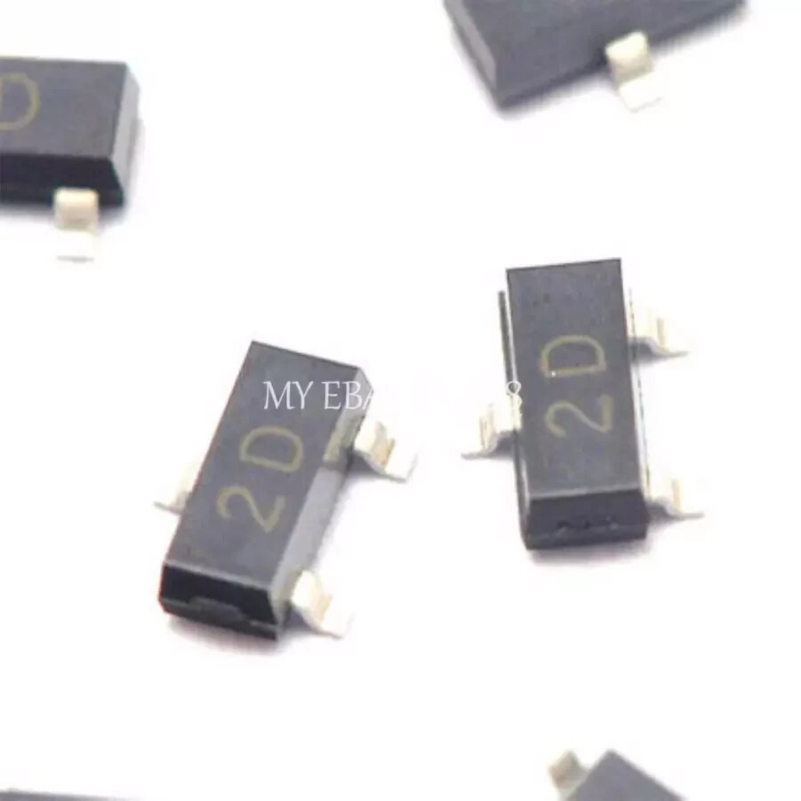 10PCS MMBTA92 2D PNP SOT-23 SMD transistor BJT (new)