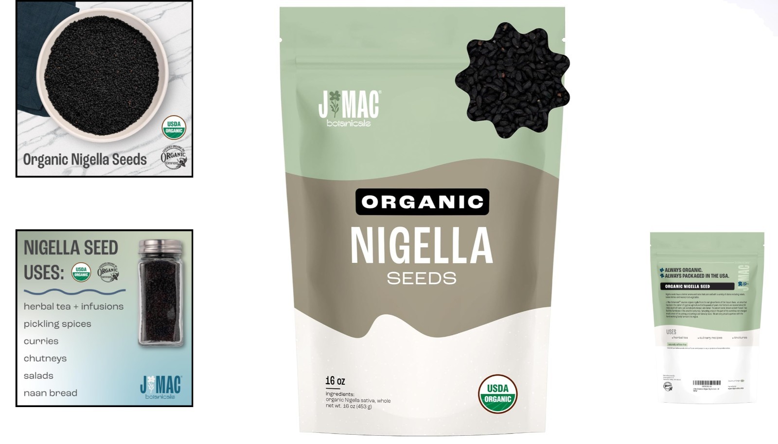 Organic Black Cumin (Nigella Seeds) 16 oz – Caffeine-Free Nutrition