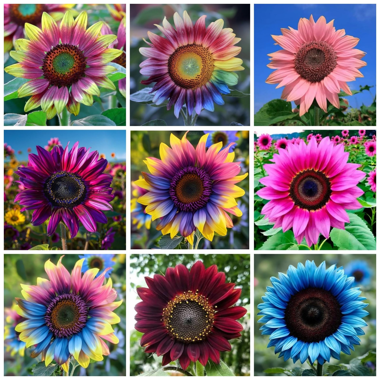 200+ Giant Sunflower Seeds for Planting – Mixed Sunflower Seeds Non-GMO Heirl…