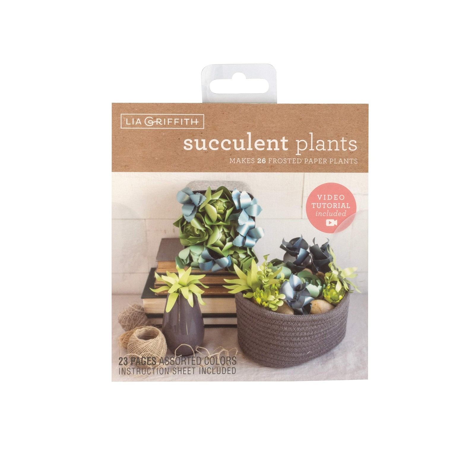 Frosted Succulent Paper Plants, 6″ x 6.5″, 23 Count, Assorted Colors