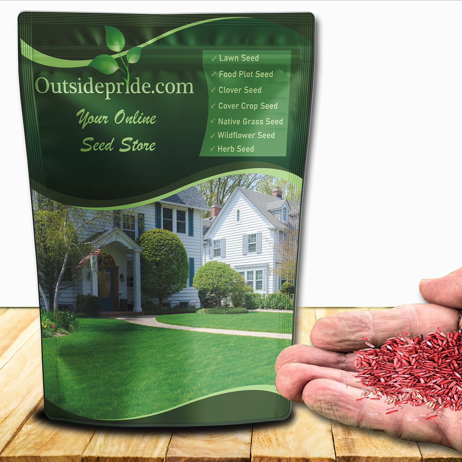 10 LBS – OptiGrowth Coated Fireball & Hattrick Grass Seed – Perennial