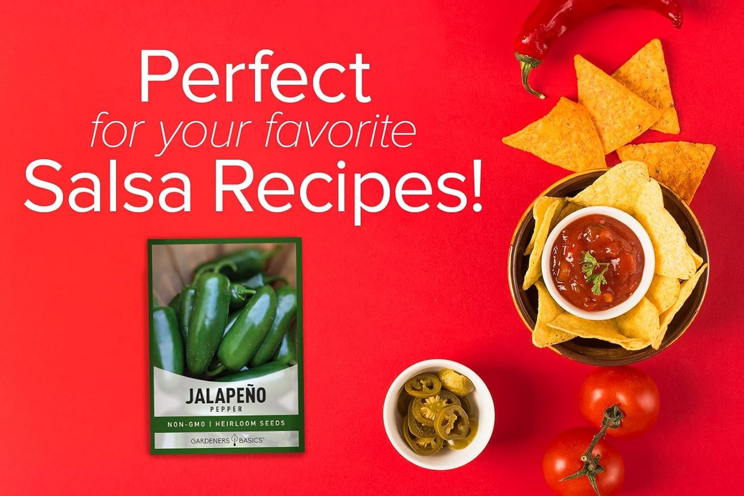 Jalapeno Pepper Seeds | Heirloom, Non-GMO, USA Farmed for Spicy Gardens
