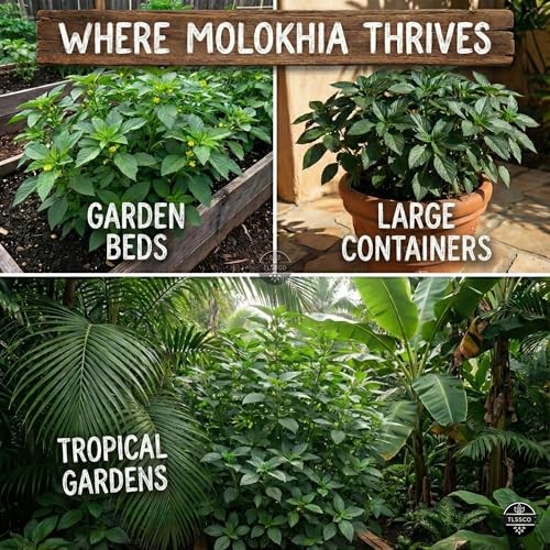 3000+ USA Premium Egyptian Spinach Seeds (Molokhia), Non-GMO Seeds, Fast