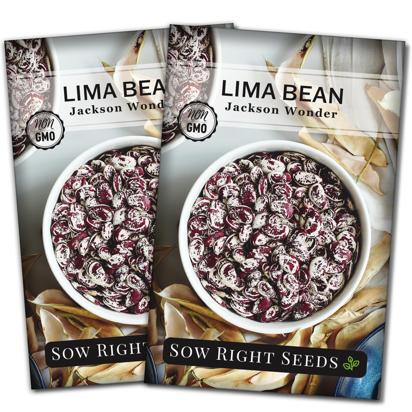 Jackson Wonder Lima Bean Seeds – Non-GMO Heirloom for Home Garden Planting