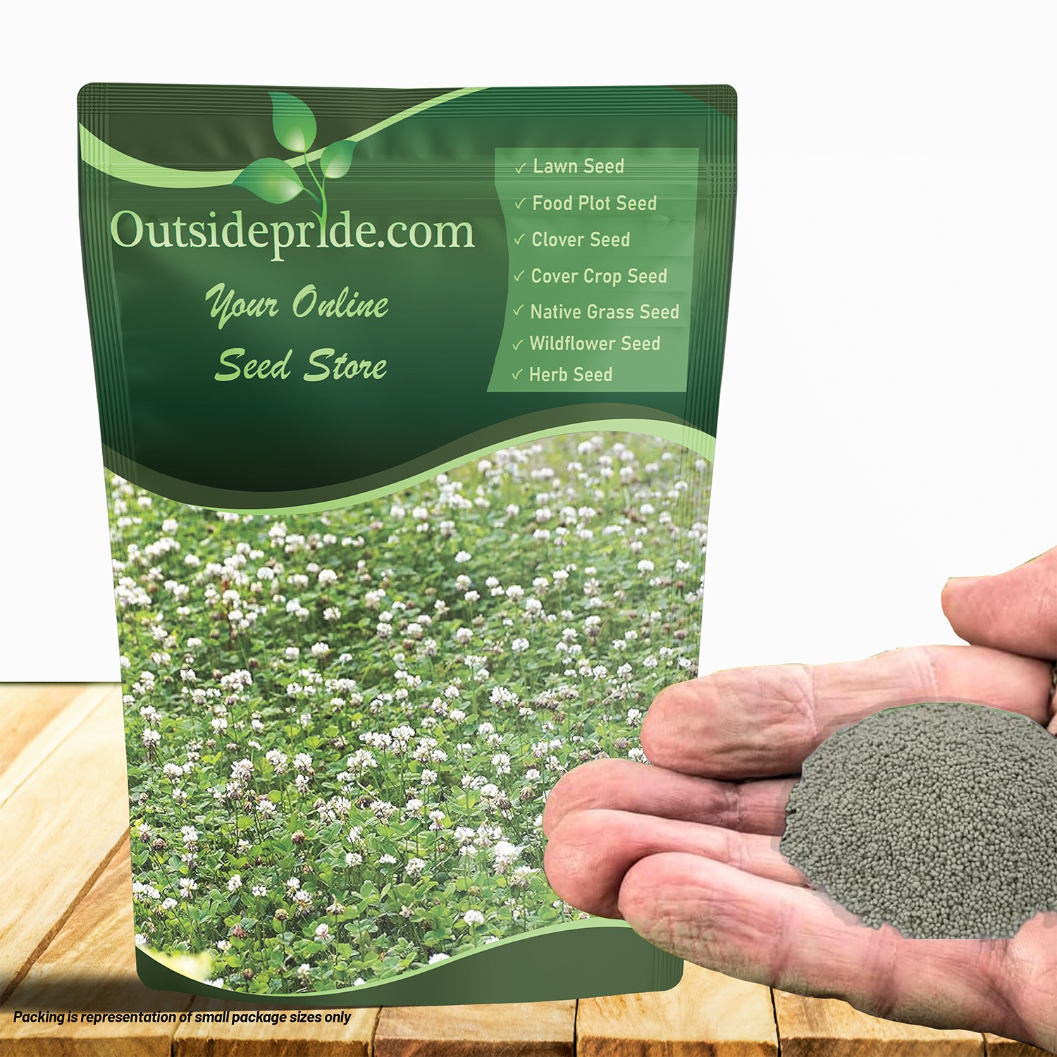 40 LBS – Inoculated White Dutch Clover Seeds For Planting, Lawns,