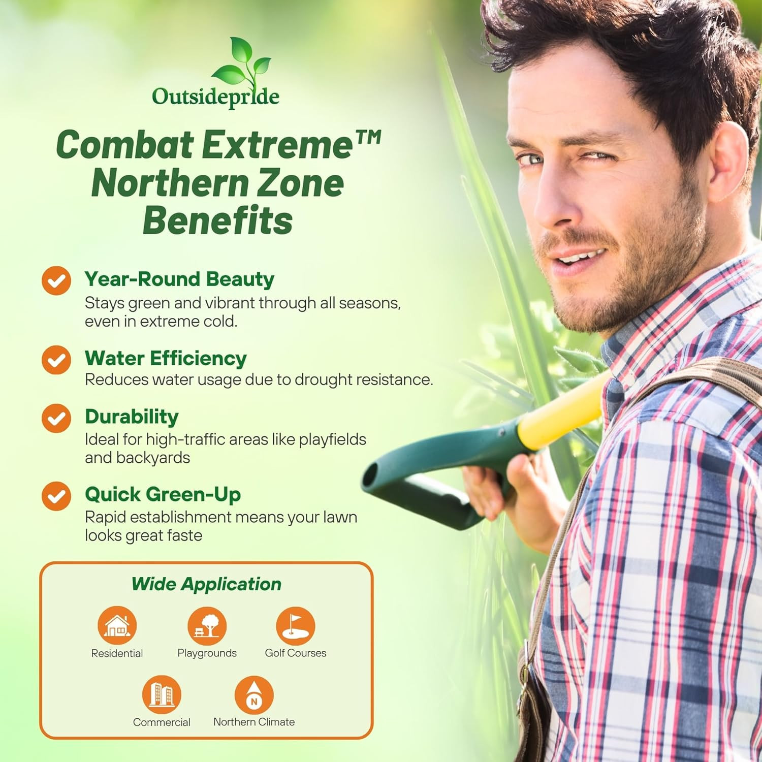 Outsidepride Combat Extreme Northern Zone – 10 Lbs Cold-Hardy, Drought-Resistant