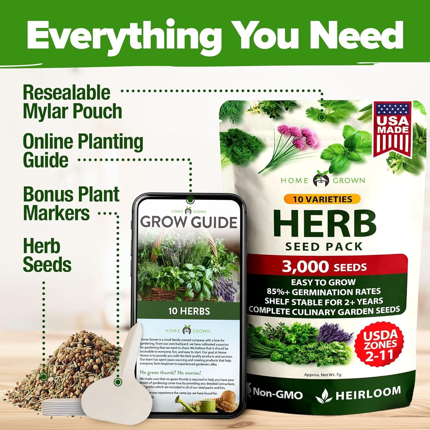 Grow Your Own Fragrant Herbs: 3000+ Heirloom Seeds for -Round Enjoyment