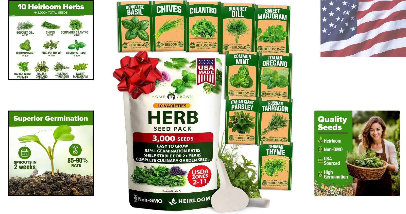 Grow Your Own Fragrant Herbs: 3000+ Heirloom Seeds for -Round Enjoyment